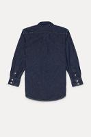 Camisa Cont Ae Easy Oxford Denim Reserva Mini - 6