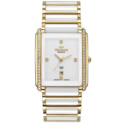 Relógio Technos Feminino Ceramic/saphire Dourado - GN10AX/4B