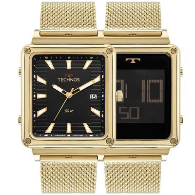Relógio Technos Masculino Curvas Digiana Dourado - 1S13CV/1P
