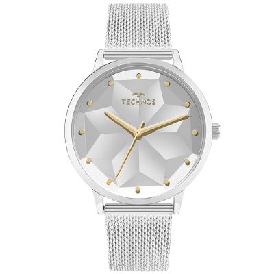 Relógio Technos Feminino Brilho Prata - 203AAF/1K