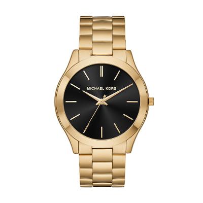 Relógio Michael Kors Feminino Slim Runway Dourado - MK8621/1DN
