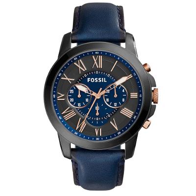 Relógio Fossil Masculino Analógico Azul FS5061/0AN
