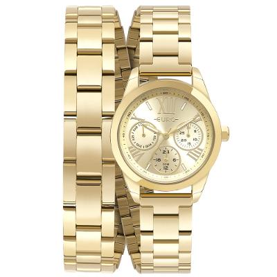Relógio Euro Feminino Multiglow Midi Dourado - EU6P29AIO/4D
