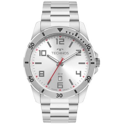 Relógio Technos Masculino Militar Prata - 2115NCJ/1K
