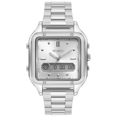 Relógio Euro Feminino Fashion Fit Sporty Prata - EUBJ3890AAV/4C