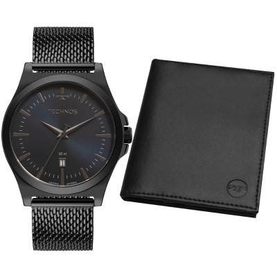 Kit Technos Masculino Steel Grafite - 2115NCDS/K1F
