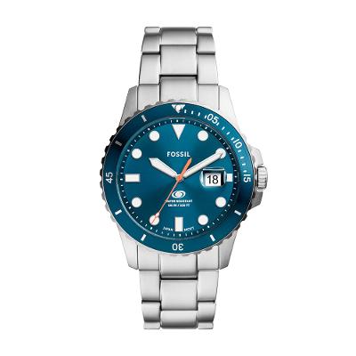 Relógio Fossil Masculino Blue Prata - FS6050/1KN