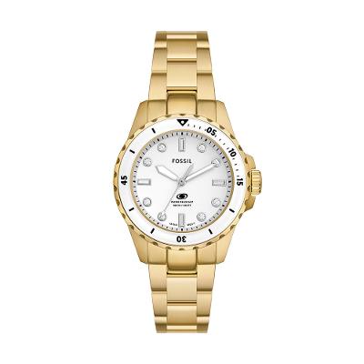 Relógio Fossil Feminino Blue Dourado - ES5350/1DN
