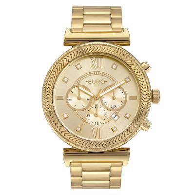 Relógio Euro Feminino Big Case Dourado - EUJP25AV/4D