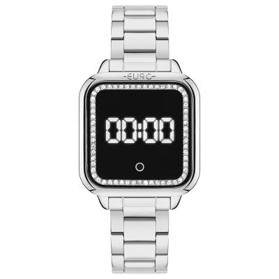 Relógio Euro Feminino Fashion Fit Led Prata - EUMD2404AB/4K