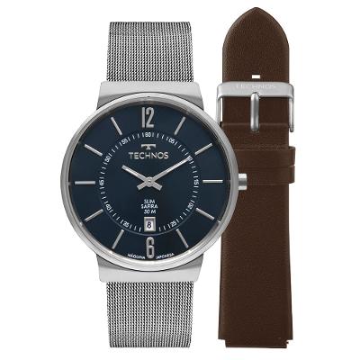 Relógio Technos Masculino Slim Prata - GM17AD/T1A
