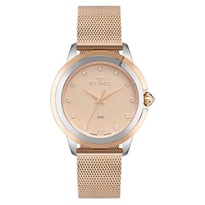 Relógio Technos Feminino Brilho Rosé - 2036MTQ/1J