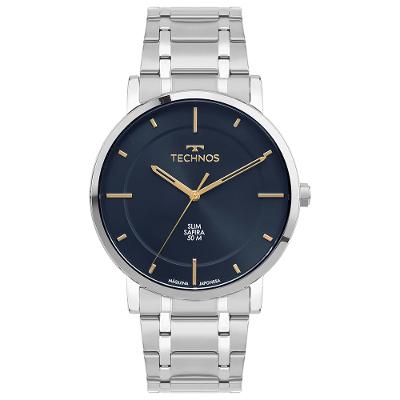 Relógio Technos Masculino Slim Prata - GL32BI/1A
