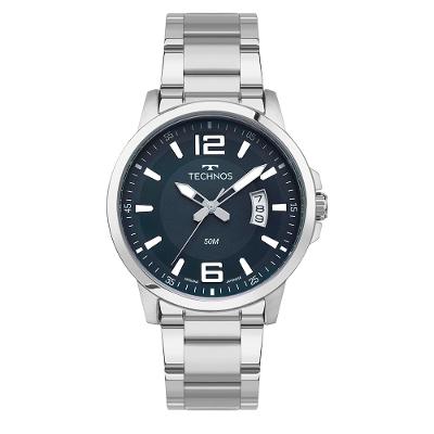 Relógio Technos Masculino Racer Basico Prata - 2315LAR/1A
