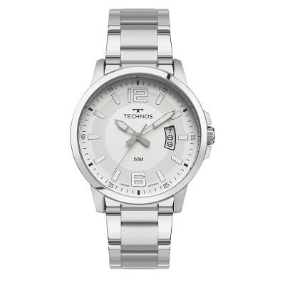 Relógio Technos Masculino Racer Basico Prata - 2315LAR/1K