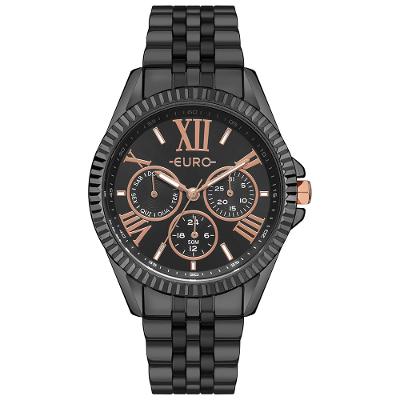 Relógio Euro Feminino Multiglow Preto - EU6P29AIX/4P