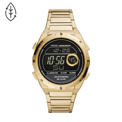 Relógio Fossil Masculino Sport Dourado - FS5862/1DN