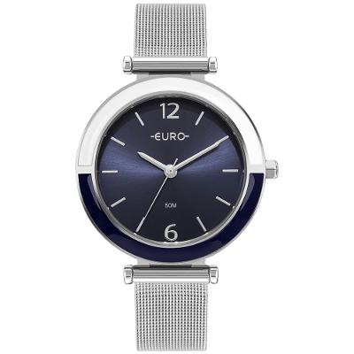 Relógio Euro Feminino Glitz Prata - EU2035YXR/4A