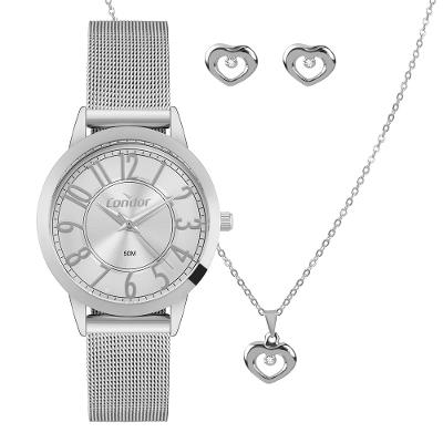 Kit Condor Feminino Dia A Dia Prata - CO2035NQP/K4K