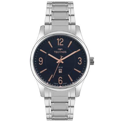 Relógio Technos Masculino Steel Prata - 2115TZX/1A