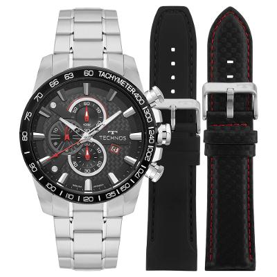 Relógio Technos Masculino Carbon Prata - OS1ABS/T1P