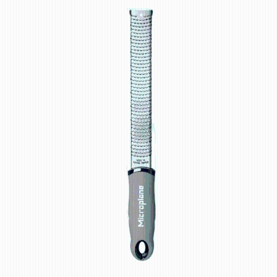 Ralador em Aço Inox Classic Zester Microplane Cinza