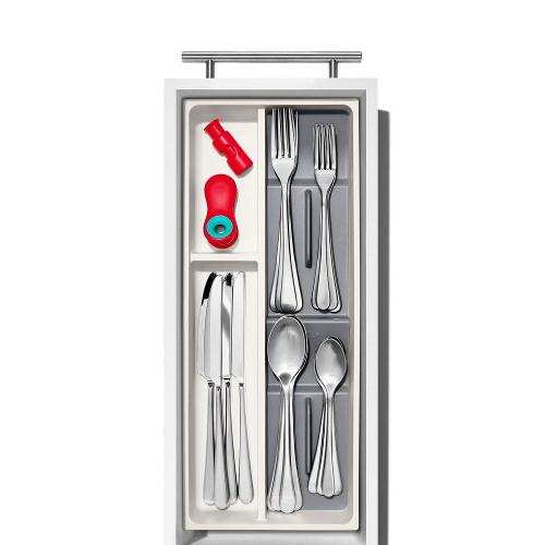 Organizador de Talheres Gaveta 3 Compartimentos 41x14cm OXO