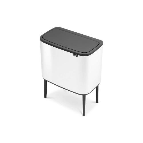 Lixeira Bo Touch Bin em Aço 11+23 Litros Brabantia Branca