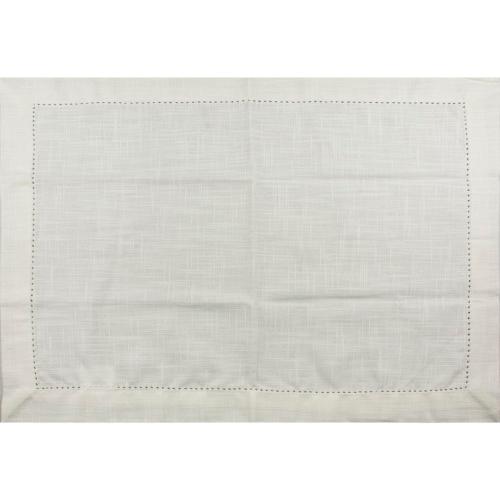 Conjunto com 2 Guardanapos em Tecido 40cm Off White
