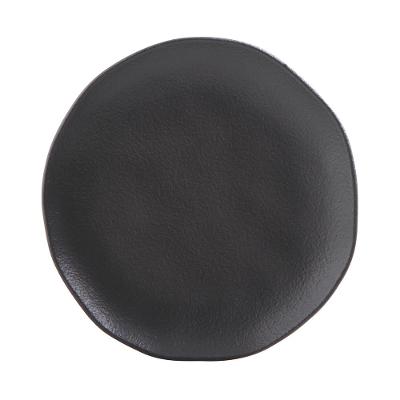 Prato para Sobremesa Geo Carbon Matte 19cm Porto Brasil Preto