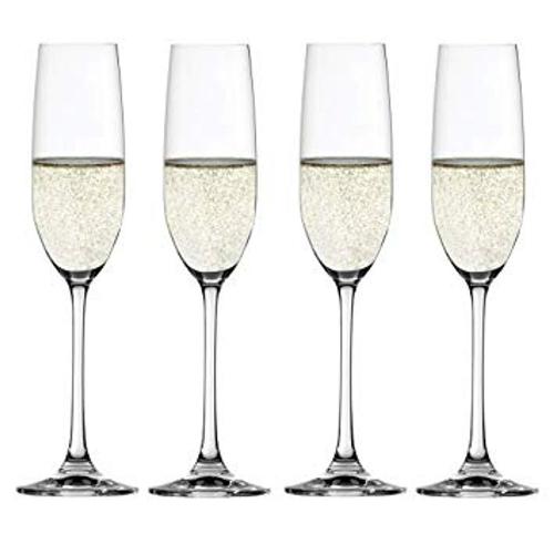Conjunto de 4 Taças para Champagne em Vidro Cristalino Salute Spiegelau