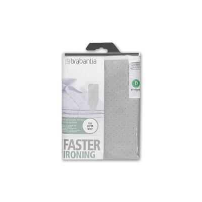 Capa para Tábua de Passar em Algodão Metalizado 135cm x 45cm  Brabantia D Cinza