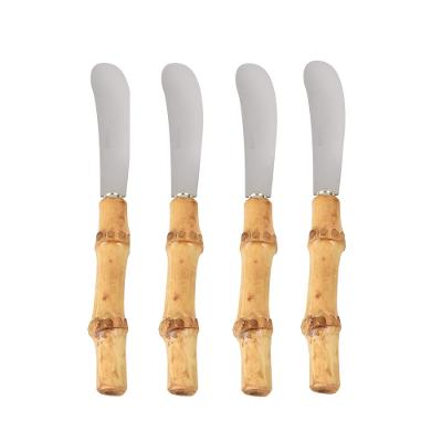 4 Espátulas para Patê Bamboo Natural Kenya