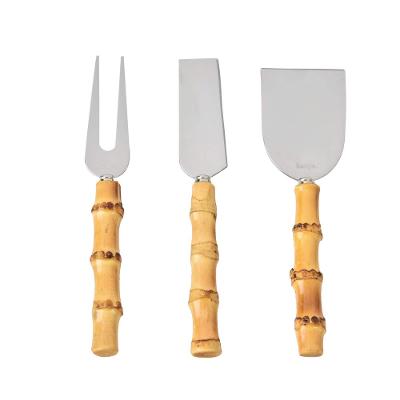 Kit 3 Peças para Queijo Bamboo Natural Kenya