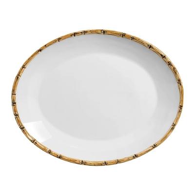 Travessa Bambu em Cerâmica 32cm Scalla