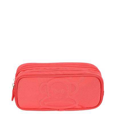 Estojo 2 Compartimentos Paul Frank Classics Neon Laranja - Papaya