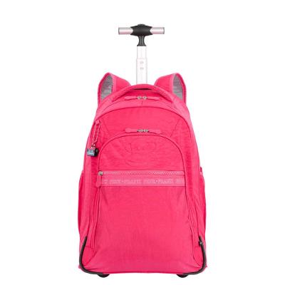 Mochila Carrinho 2 Compartimentos Paul Frank Classics - Dark Rosa - Pink