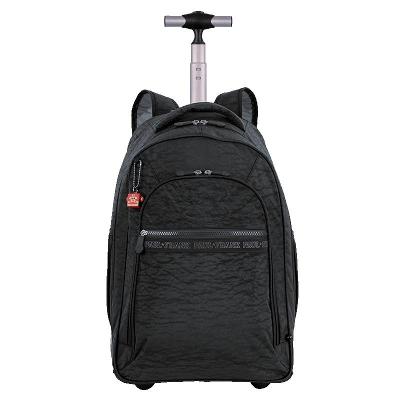 Mochila Carrinho 2 Compartimentos Paul Frank Classics - Preto