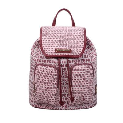 Mochila Grande Fellipe Krein Ss23 Monograma Fk627 - Vinho