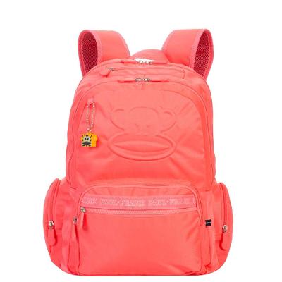Mochila Grande 2 Compartimentos Paul Frank Classics Neon Laranja - Papaya