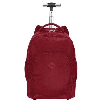 Mochila Carrinho 2 Compartimentos Sestini Rolling Grande Crinkle - Vinho