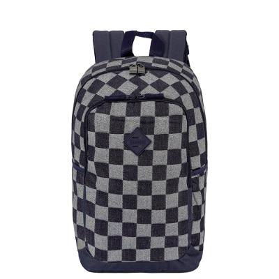 Mochila Sestini Magic - Jeans Xadrez Azul