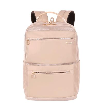 Mochila Grande 2 Compartimentos Notebook 15 Sestini Elegance Bege - Nude
