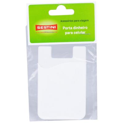 Porta Dinheiro para Celular Branco