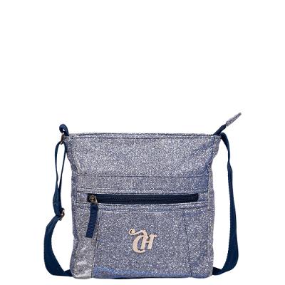 Bolsa Transversal Pequena Capricho 21Z01 Prata - Glitter