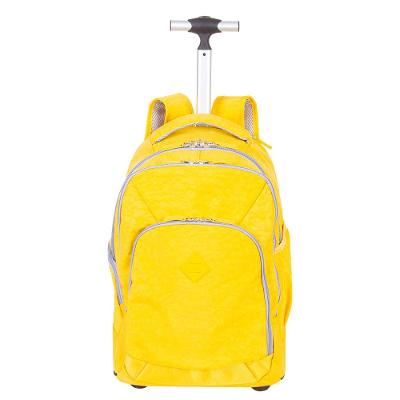 Mochila Carrinho 2 Compartimentos Sestini Rolling Crinkle - Amarelo