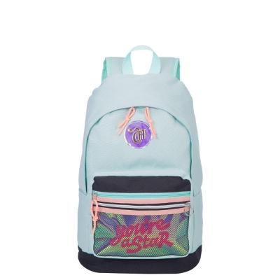 Mochila Grande Capricho Candy Azul - Menta