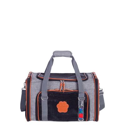 Bolsa de Transporte com Tela Sestini Pets - Cinza