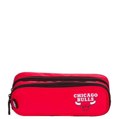 Estojo 2 Compartimentos NBA Legend Chicago Bulls - Vermelho