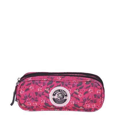 Estojo 2 Compartimentos Paul Frank 21T01 Floral Rosa